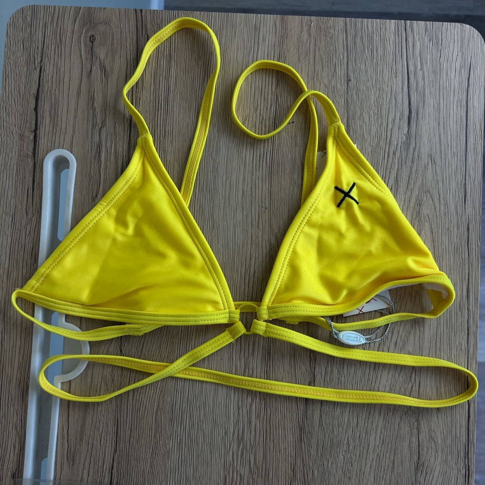 Boutine LA Bikini Ringer Top In Lilly Yellow - Picture 3 of 9